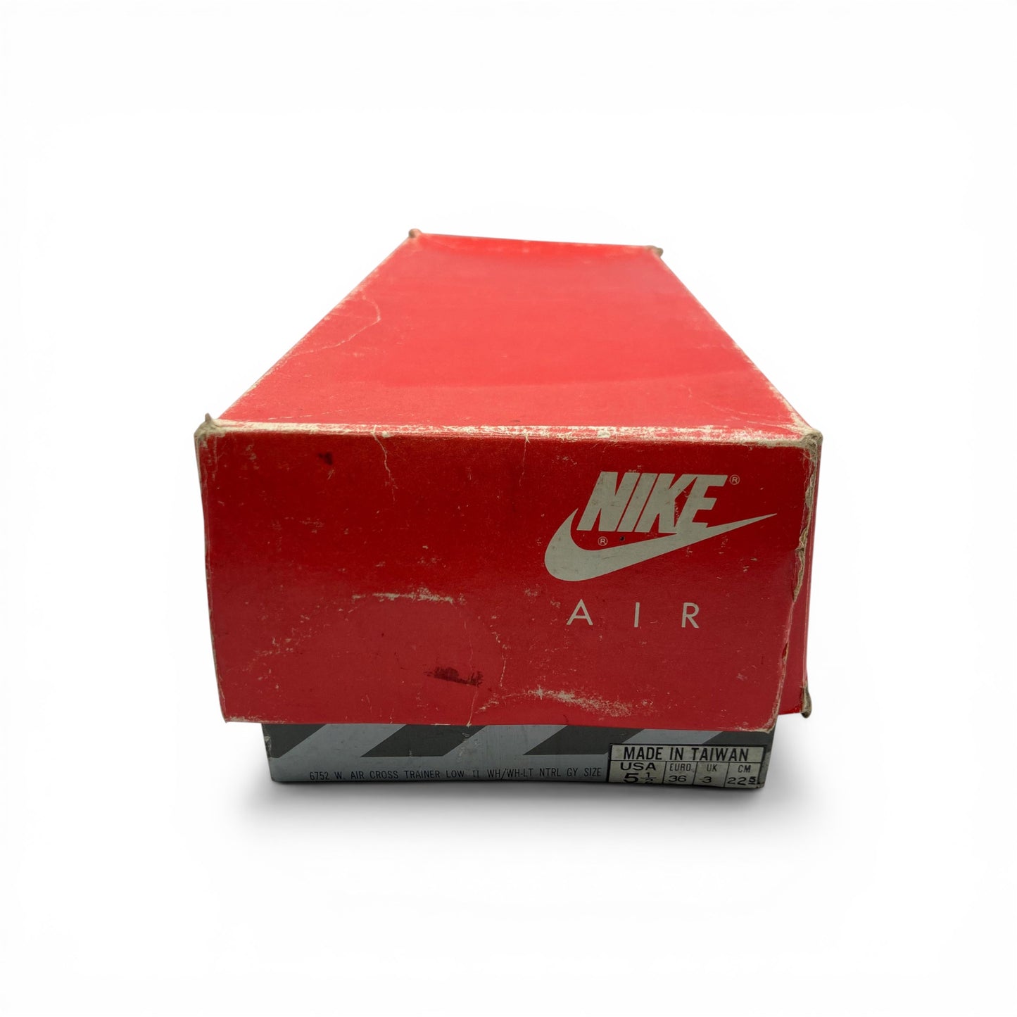 Nike Air Cross Trainer Low II (1989) – Vintage Made in Taiwan – White / Light Neutral Grey