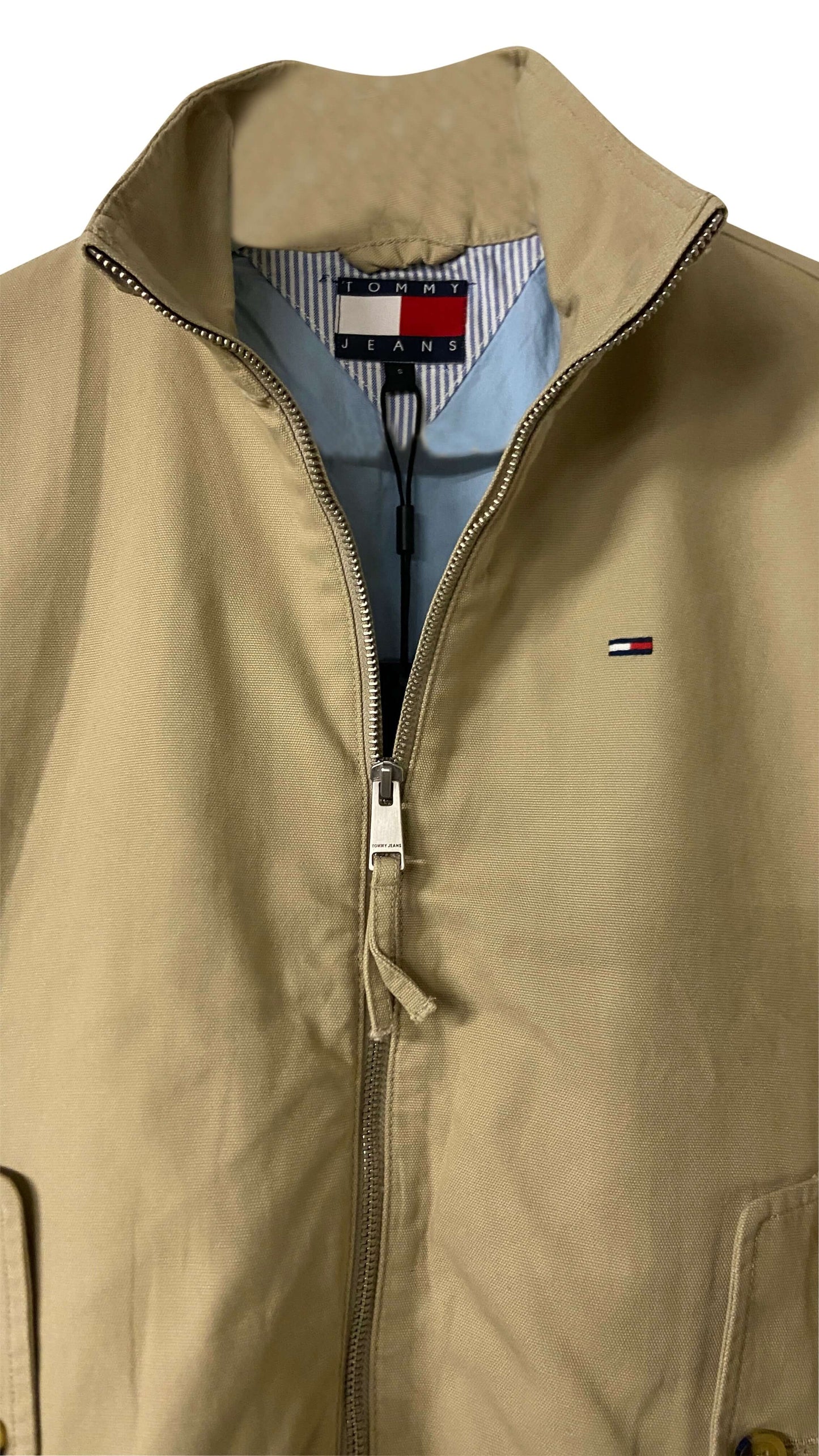 Pack de 6 - Veste Tommy Hilfiger Coupe Courte Zippée – Blouson Léger Mi-Saison Casual Chic (Bleu, Beige, Vert, Blanc)