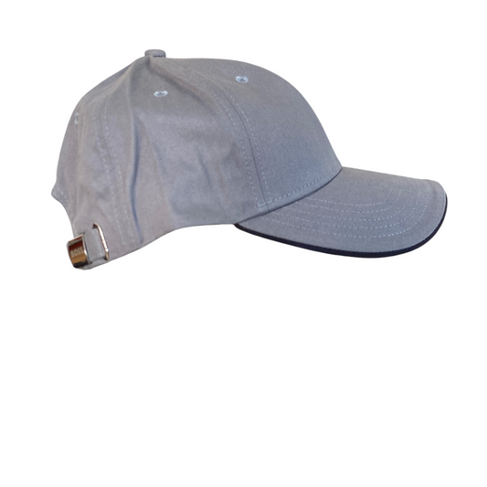 Casquette en twill coton Gris avec logo imprimé
