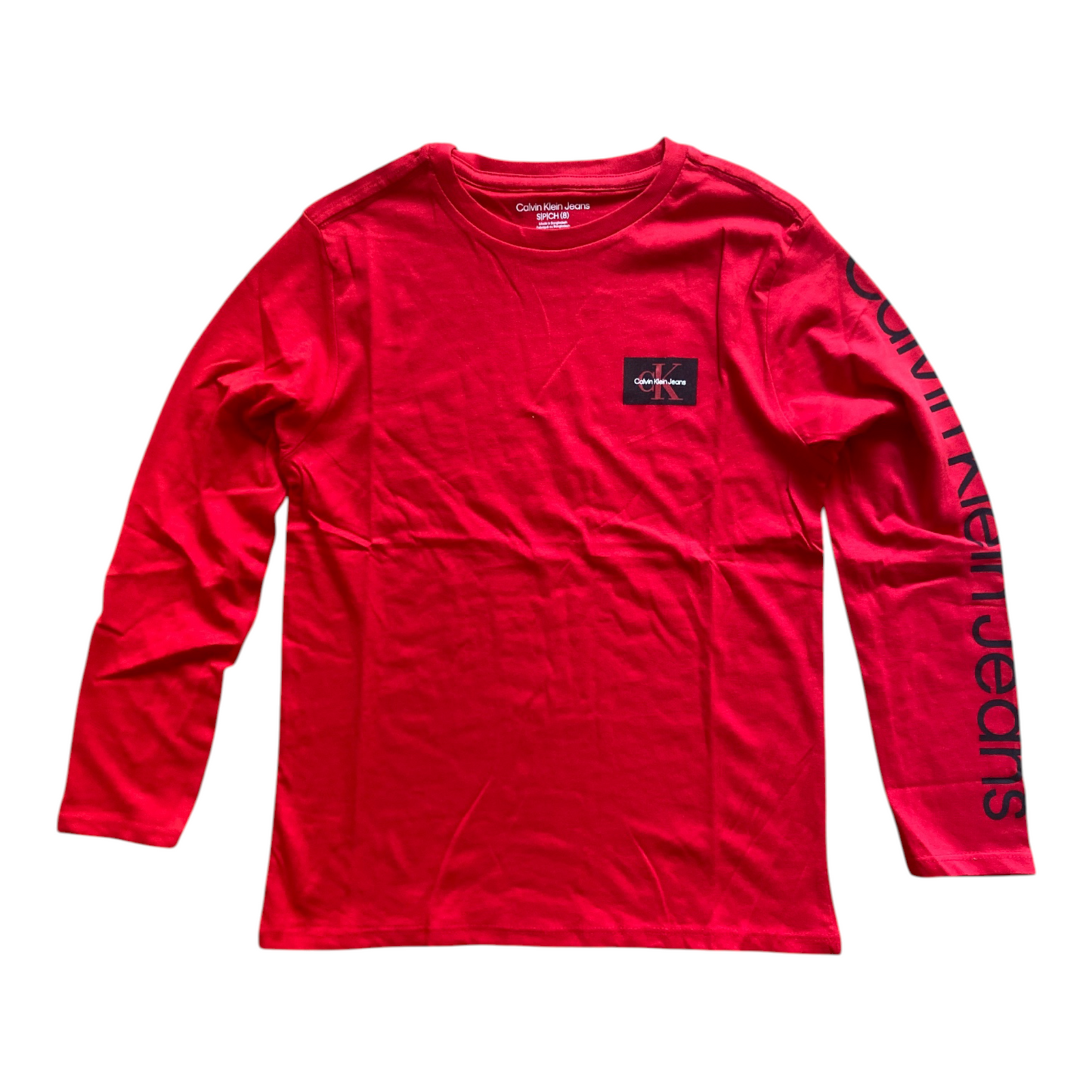 T-shirt Calvin Klein Jeans Enfant Manches Longues Col Rond