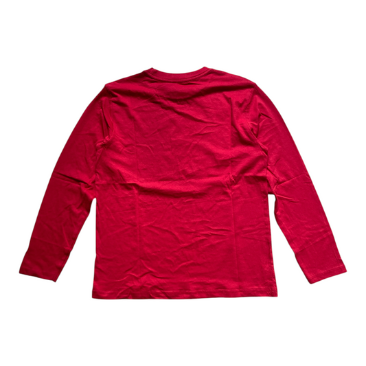 Tommy Hilfiger Boys Long Sleeve Logo T-Shirt – T-shirt Manches Longues Garçon Rouge