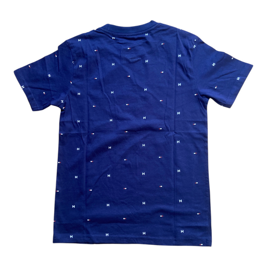 Tommy Hilfiger T-shirt Garçon TBMJA09D Marine – T-shirt Enfant en Coton