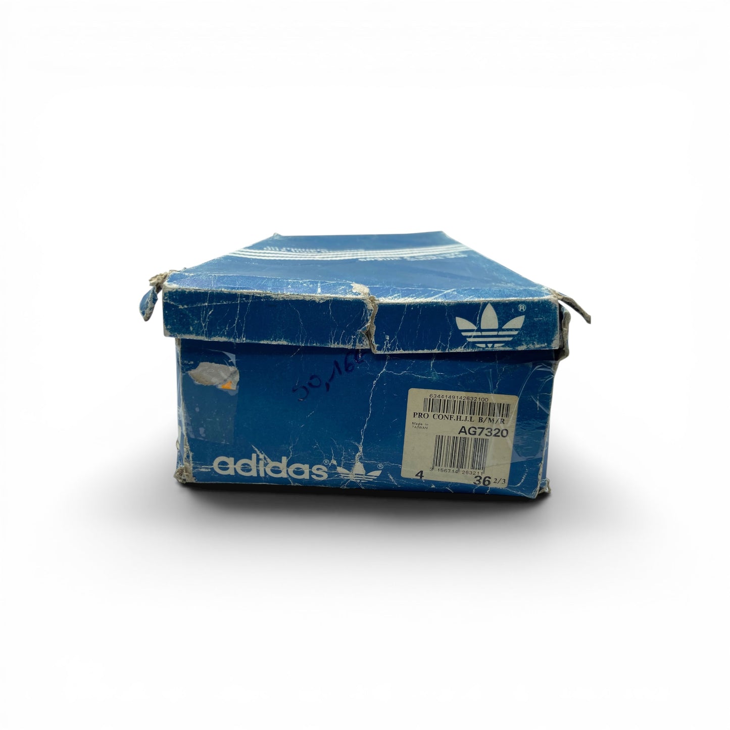 Adidas Pro Conference Vintage AG7320 – Baskets Hautes Rétro Blanc Bleu Rouge