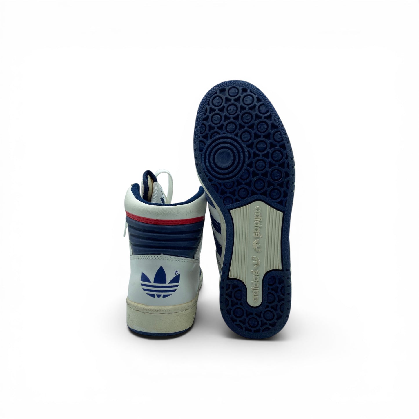 Adidas Pro Conference Vintage AG7320 – Baskets Hautes Rétro Blanc Bleu Rouge
