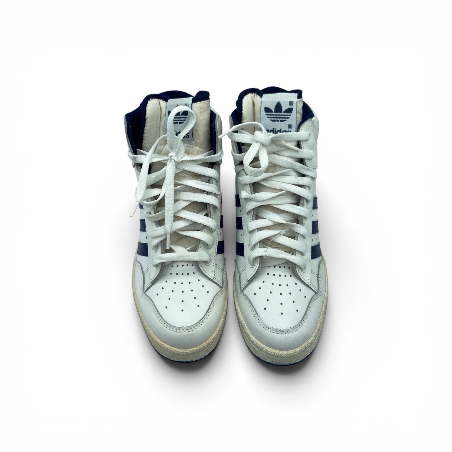 Adidas Pro Conference Vintage AG7320 – Baskets Hautes Rétro Blanc Bleu Rouge