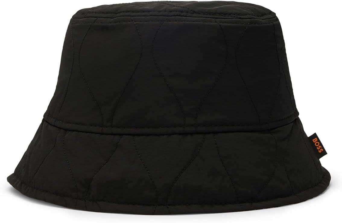 Bob BOSS Noir Matelassé avec Étiquette Logo