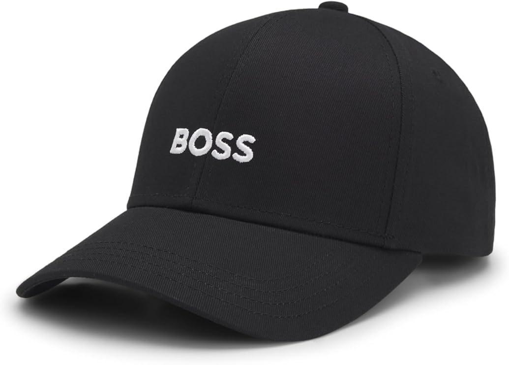 Casquette BOSS Noire à Logo Brodé Blanc – Baseball Cap Homme Premium