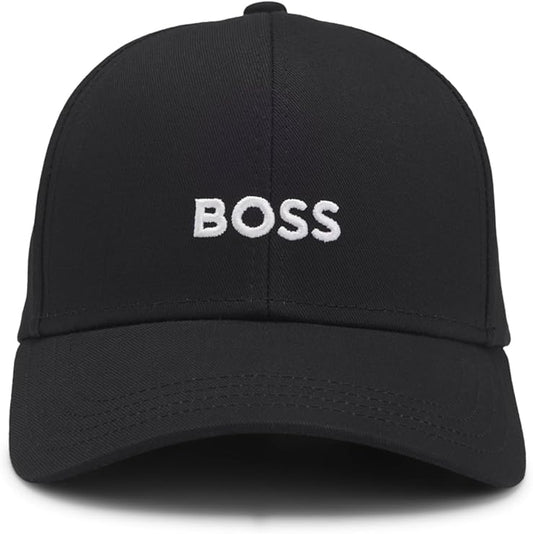 Casquette BOSS Noire à Logo Brodé Blanc – Baseball Cap Homme Premium