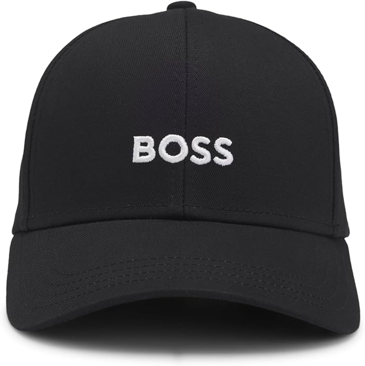 Casquette BOSS Noire à Logo Brodé Blanc – Baseball Cap Homme Premium