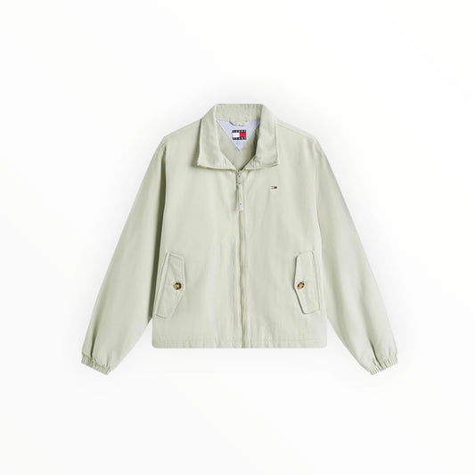 Tommy Hilfiger DW0DW20526, veste verte zippée femme Tommy Jeans au style intemporel, parfaite pour une tenue casual.