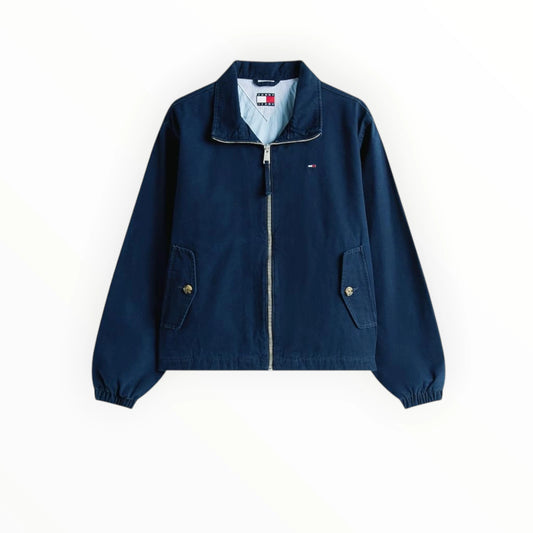 Tommy Hilfiger DW0DW20526, veste Bleu zippée femme Tommy Jeans au style intemporel, parfaite pour une tenue casual.