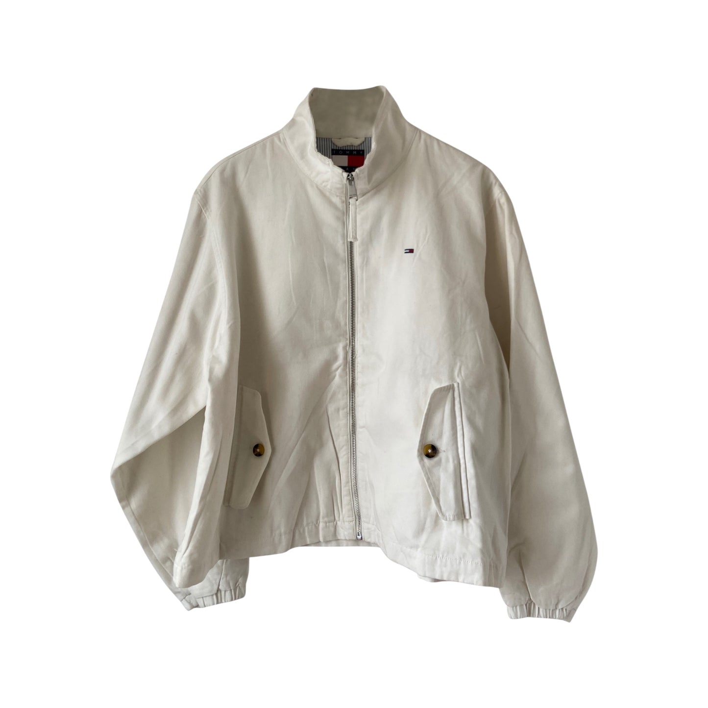 Pack de 6 - Veste Tommy Hilfiger Coupe Courte Zippée – Blouson Léger Mi-Saison Casual Chic (Bleu, Beige, Vert, Blanc)