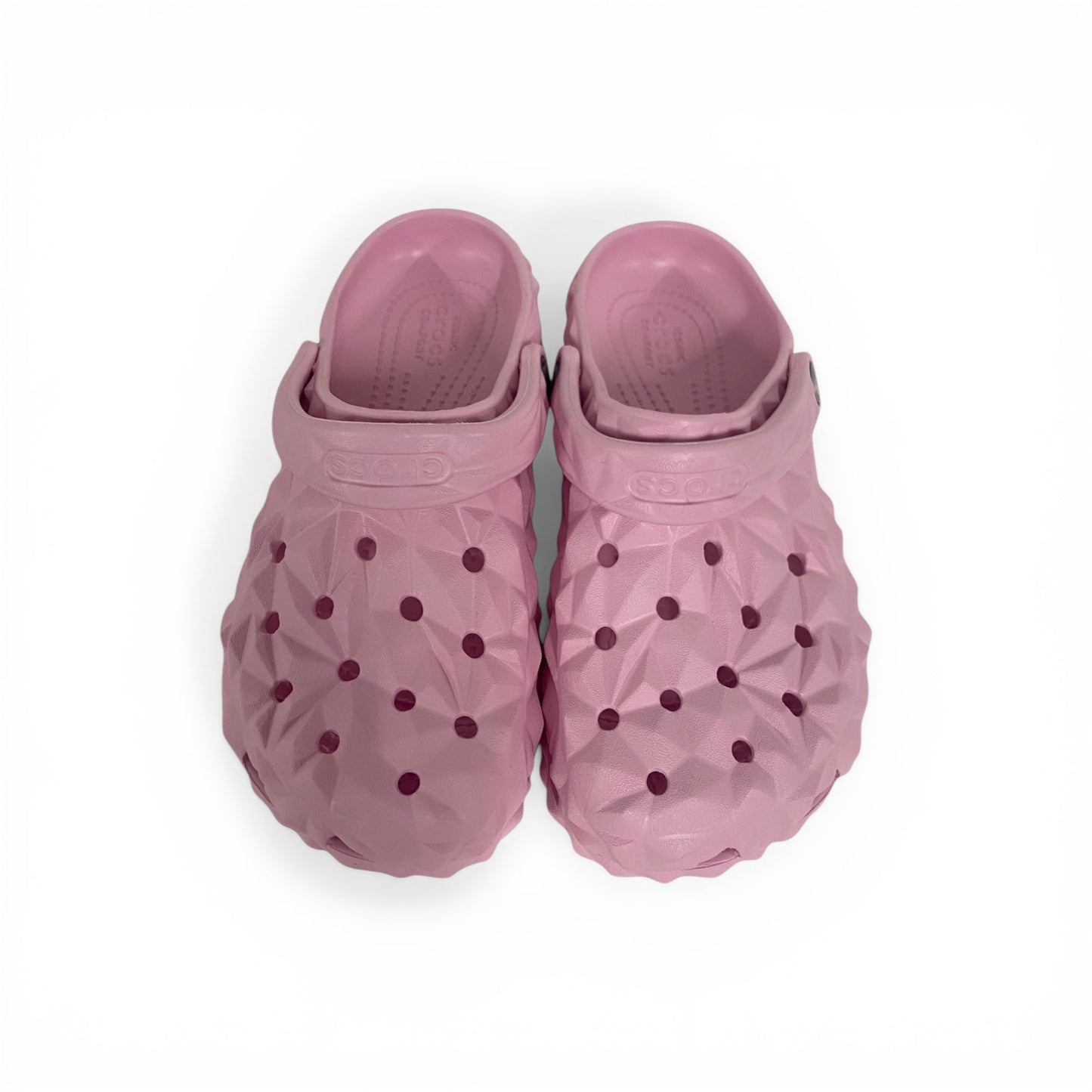 Unisex Black Geometric Pattern Crocs – Premium Comfort Clogs with Adjustable Strap