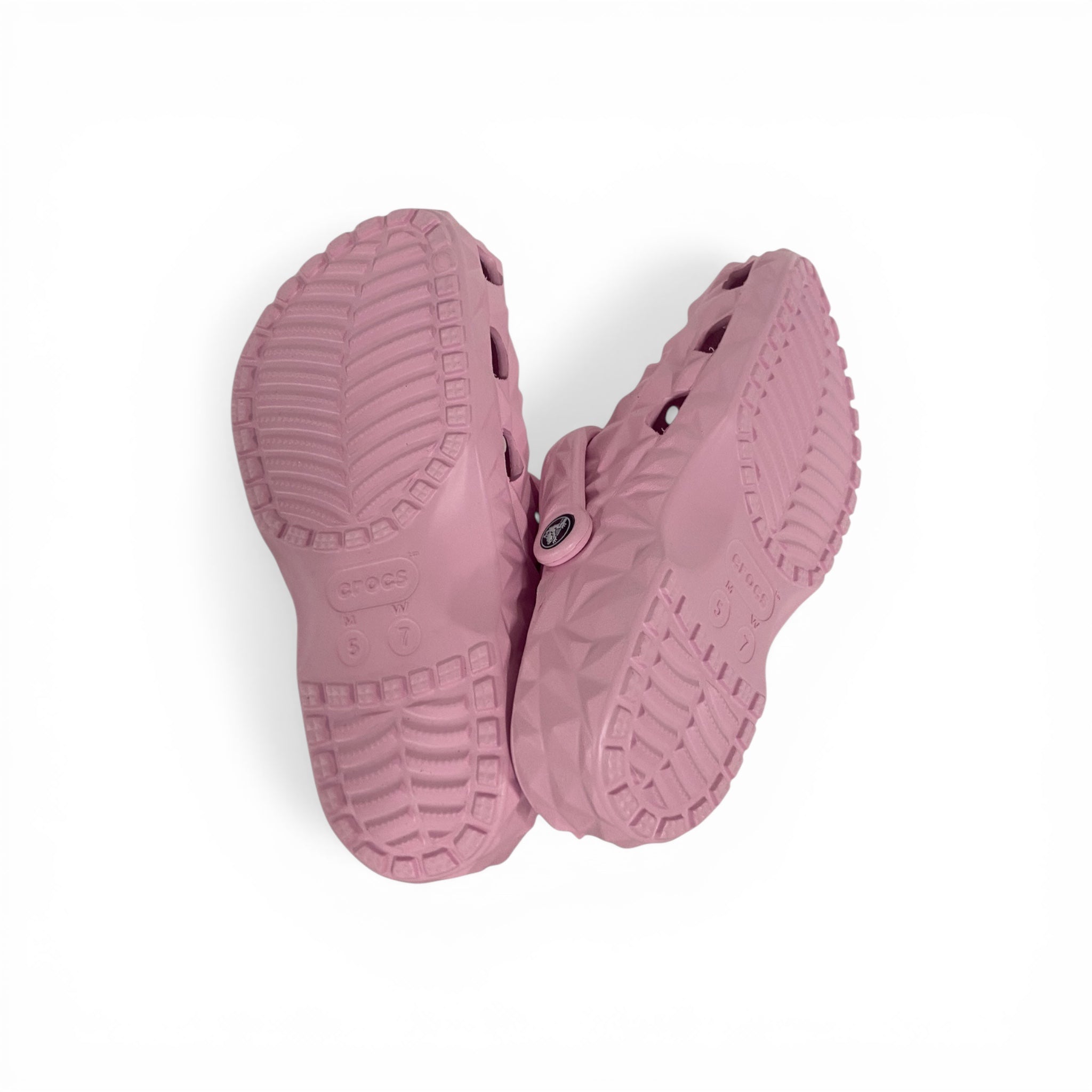 Unisex Black Geometric Pattern Crocs – Premium Comfort Clogs with Adjustable Strap