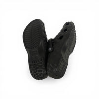 Unisex Black Geometric Pattern Crocs – Premium Comfort Clogs with Adjustable Strap