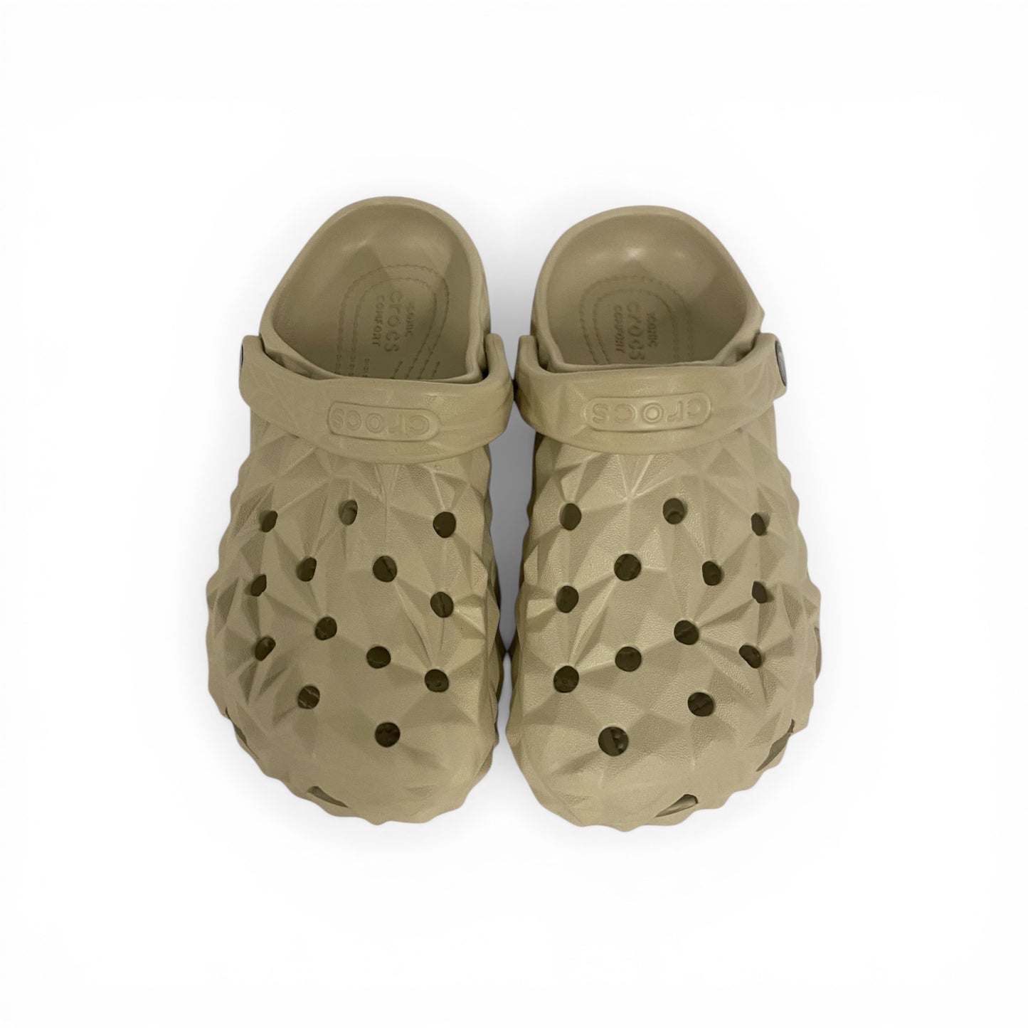 Unisex Black Geometric Pattern Crocs – Premium Comfort Clogs with Adjustable Strap