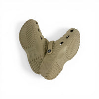 Unisex Black Geometric Pattern Crocs – Premium Comfort Clogs with Adjustable Strap