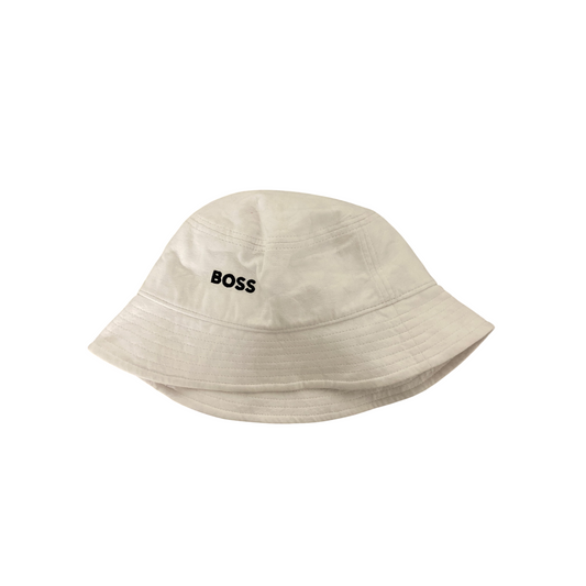 Bob BOSS blanc pour Hommes - Bucket Hat