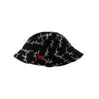 Bob HUGO Monogramme Noir & Blanc – Bucket Hat Homme