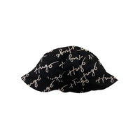 Bob HUGO Monogramme Noir & Blanc – Bucket Hat Homme