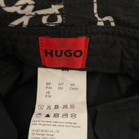 Bob HUGO Monogramme Noir & Blanc – Bucket Hat Homme