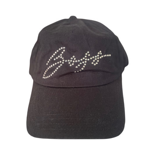 Casquette BOSS Noire à Logo Signature Strass