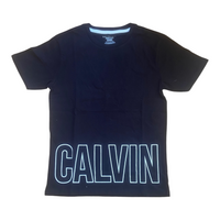 T-shirt Calvin Klein Jeans Enfant Noir – T-shirt Logo CALVIN Coton Manches Courtes