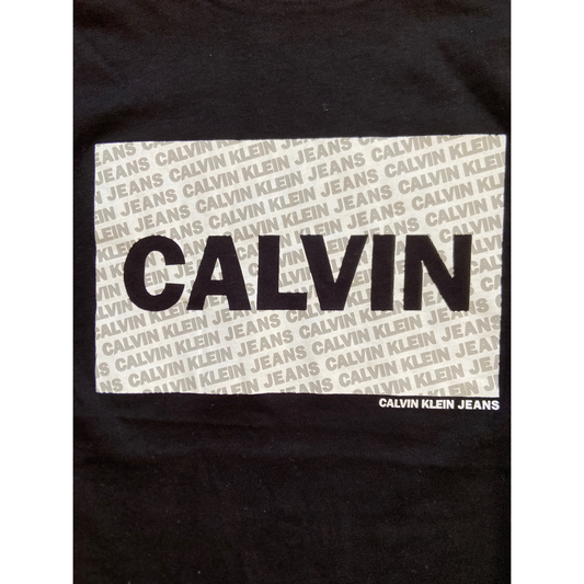 T-Shirt Calvin Klein Jeans Enfant Noir – T-Shirt Manches Longues Logo CALVIN