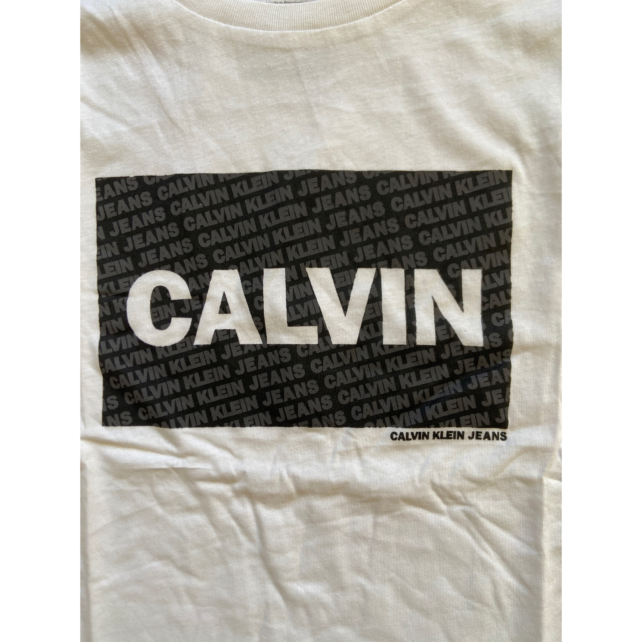 T-Shirt Calvin Klein Jeans Enfant Noir – T-Shirt Manches Longues Logo CALVIN