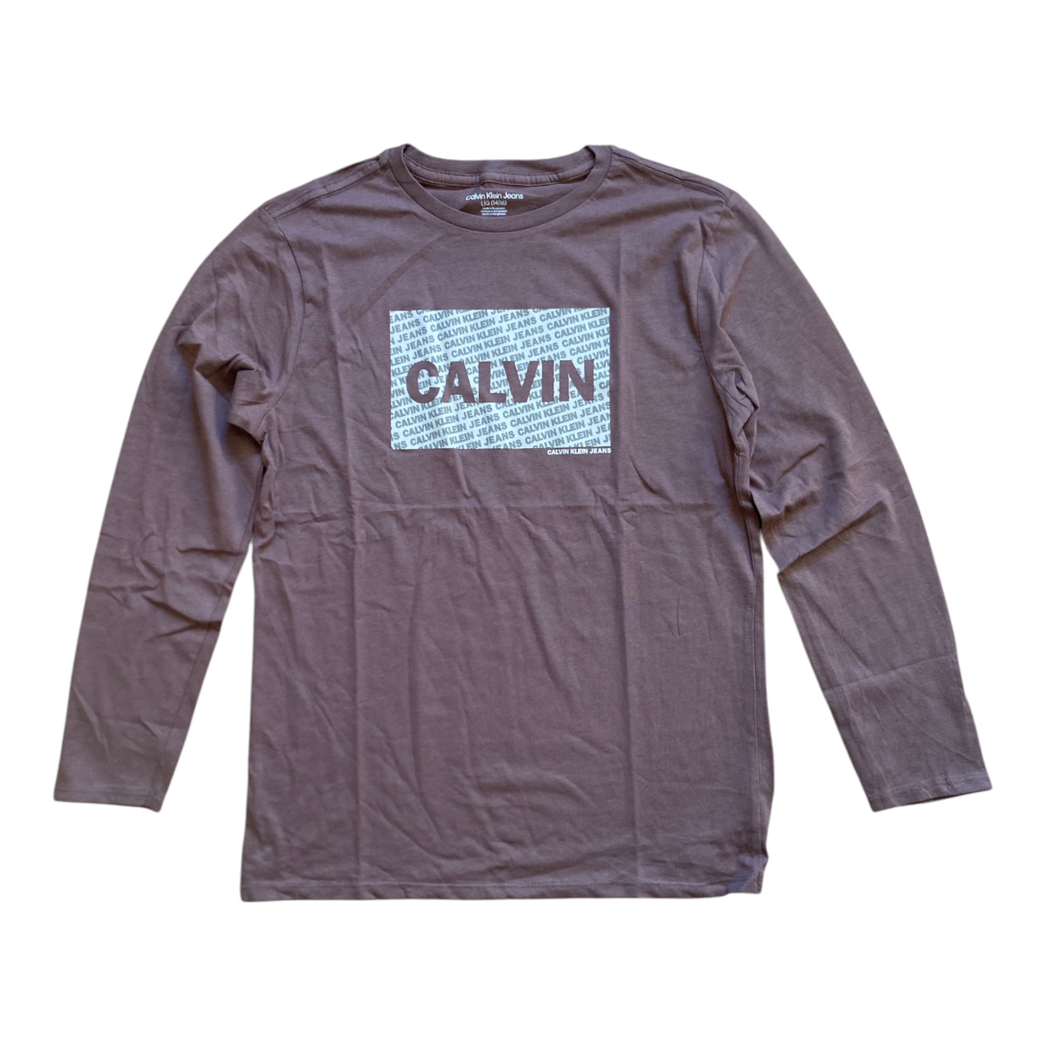 T-Shirt Calvin Klein Jeans Enfant Noir – T-Shirt Manches Longues Logo CALVIN