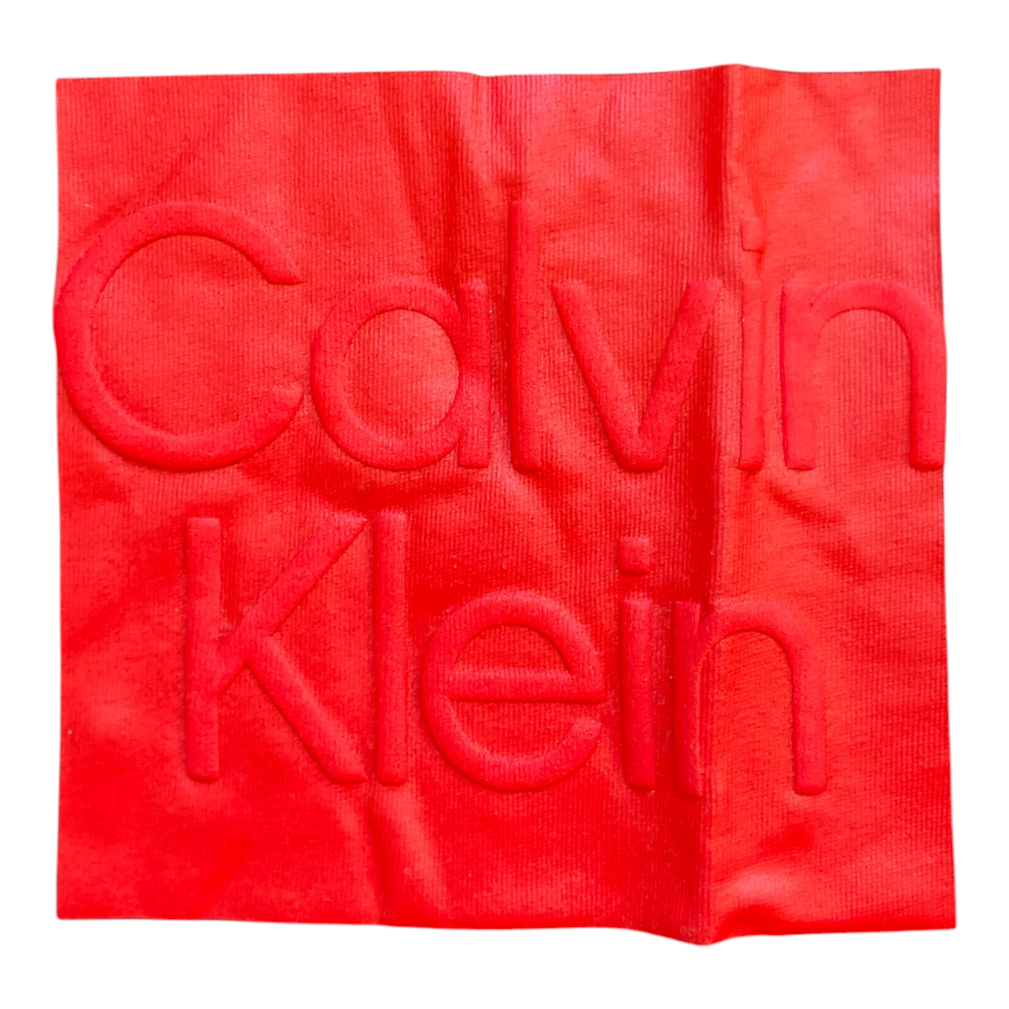T-Shirt Calvin Klein Jeans Enfant Noir – T-Shirt Logo Relief Rouge Manches Courtes