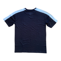 T-Shirt Calvin Klein Jeans Enfant Noir – Logo CK Blanc & Liserés Contrastés