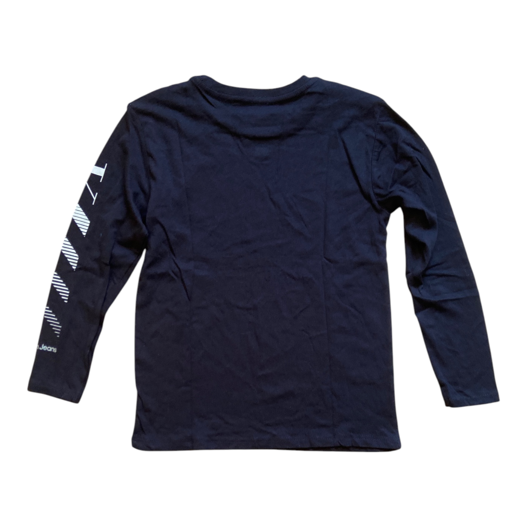 Calvin Klein Kids T-Shirt Garçon Manches Longues – Sportswear Fit Logo Signature
