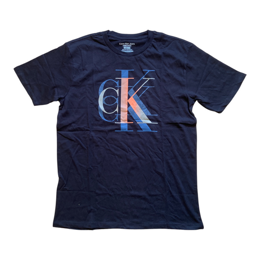 Calvin Klein Kids T-Shirt Garçon Institution Logo Col Rond – Tee Shirt Casual Premium