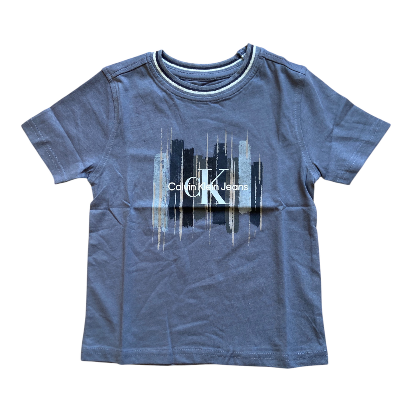 Calvin Klein Kids T-Shirt Enfant Logo Imprimé – Tee Shirt Garçon Casual Premium
