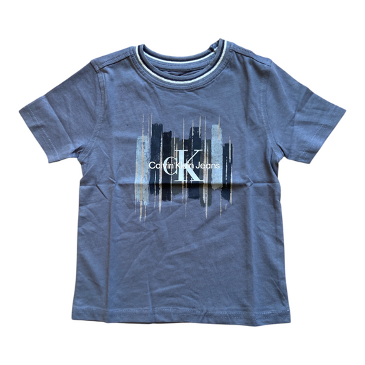 Calvin Klein Kids T-Shirt Enfant Logo Imprimé – Tee Shirt Garçon Casual Premium