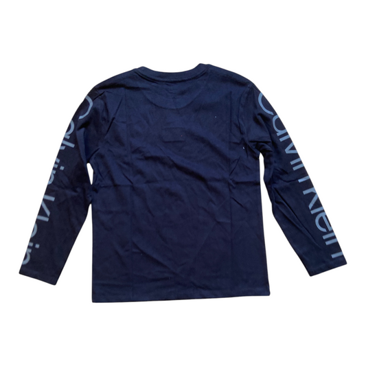 Calvin Klein Kids Garçon T-Shirt Manches Longues Imprimé – Logo Design Casual