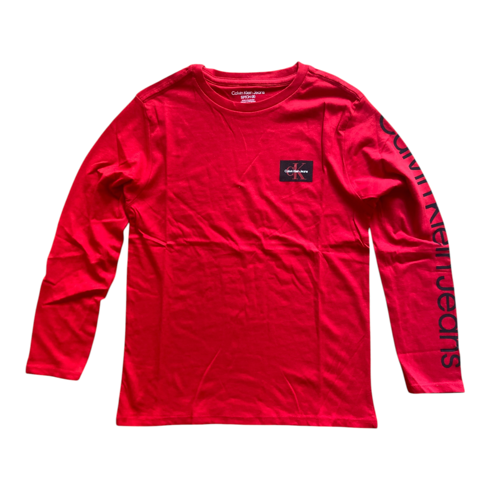 T-shirt Calvin Klein Jeans Enfant Manches Longues Col Rond