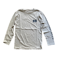 T-shirt Calvin Klein Jeans Enfant Manches Longues Col Rond