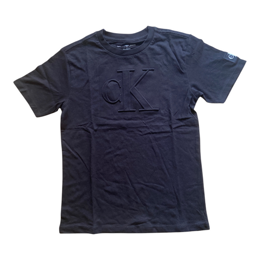 T-shirt Calvin Klein Jeans Garçon Logo Monogramme Embossé