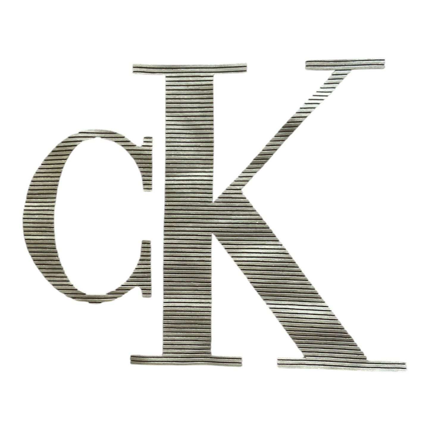 T-shirt Calvin Klein Jeans Garçon Gris Anthracite Logo CK Embossé