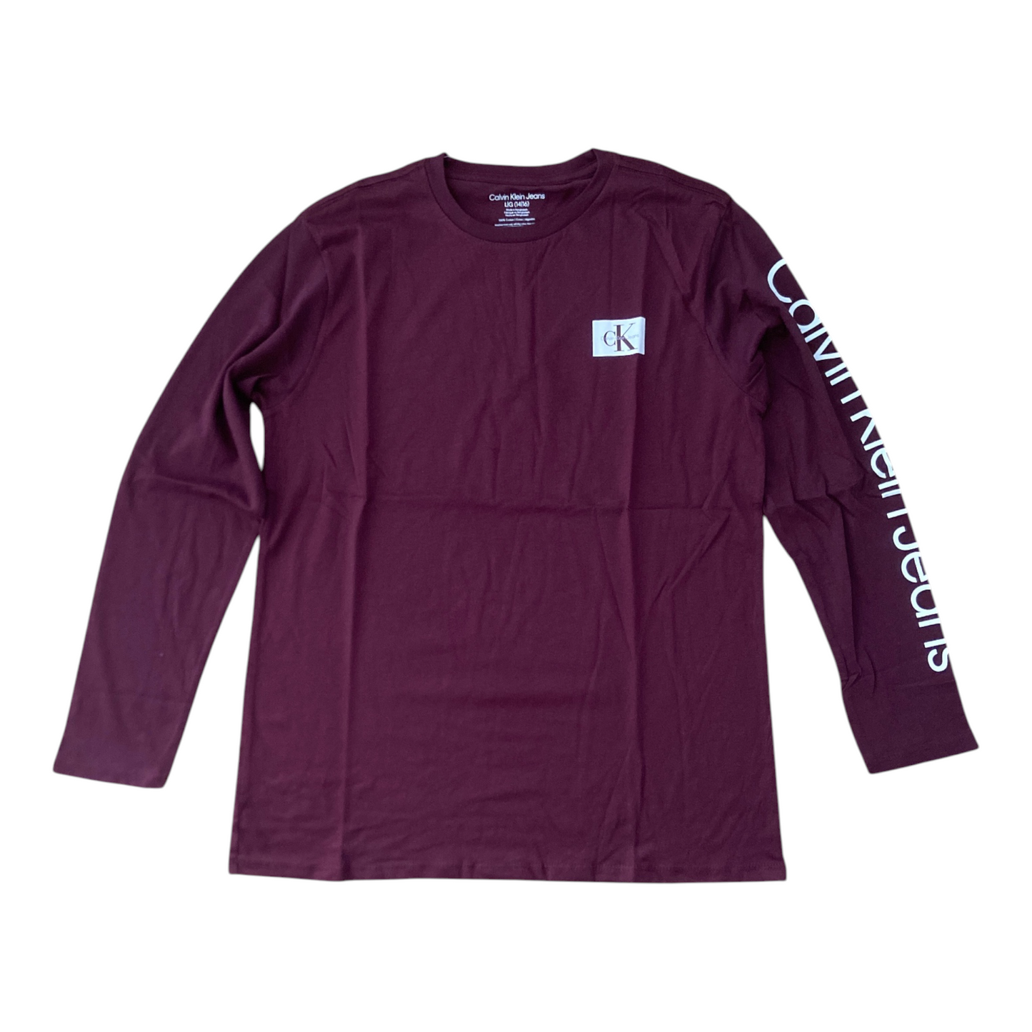 T-shirt Calvin Klein Jeans Enfant Manches Longues Col Rond