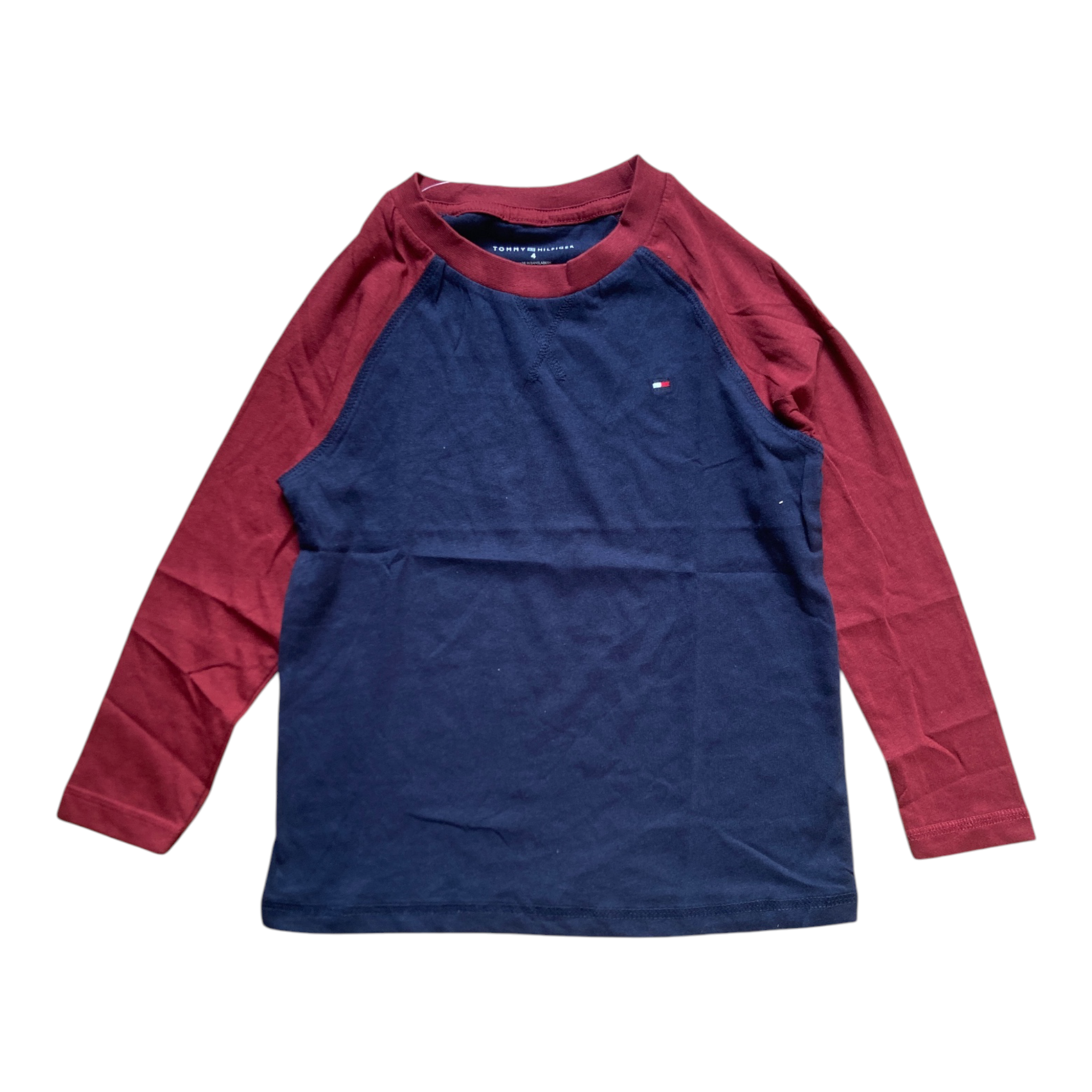 Tommy Hilfiger Boys Long Raglan Sleeve T-Shirt