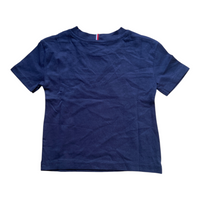 Tommy Hilfiger Boys Chest Stripe Logo T-Shirt – T-shirt Garçon Bleu Marine en Coton
