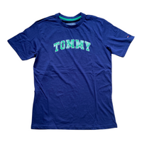 Tommy Hilfiger Boys Tommy Logo T-Shirt – T-shirt Garçon Bleu Marine en Coton