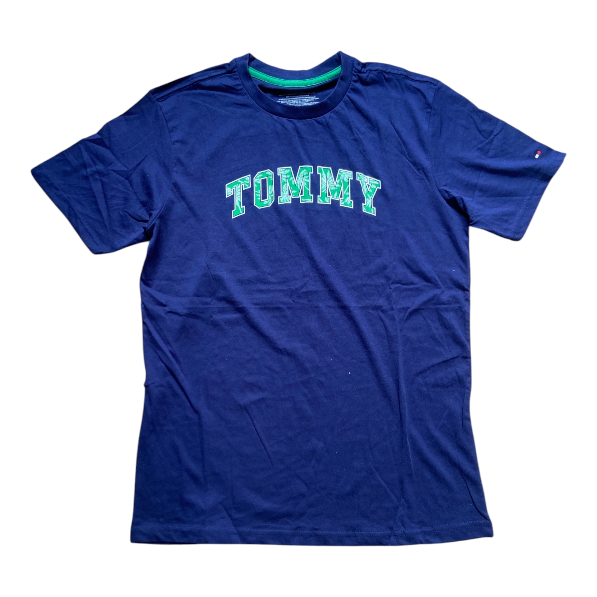 Tommy Hilfiger Boys Tommy Logo T-Shirt – T-shirt Garçon Bleu Marine en Coton