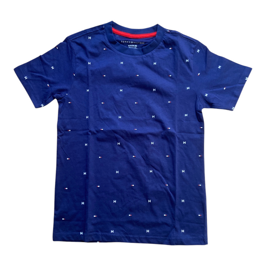 Tommy Hilfiger T-shirt Garçon TBMJA09D Marine – T-shirt Enfant en Coton