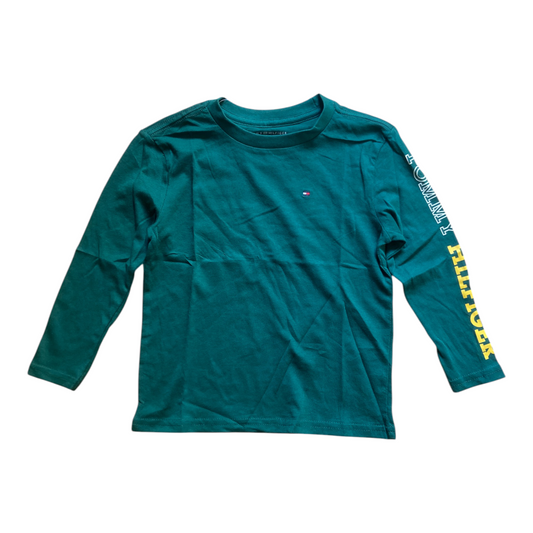 T-Shirt Enfant Manches Longues Tommy Logo – Haut Coton Confortable Style Casual