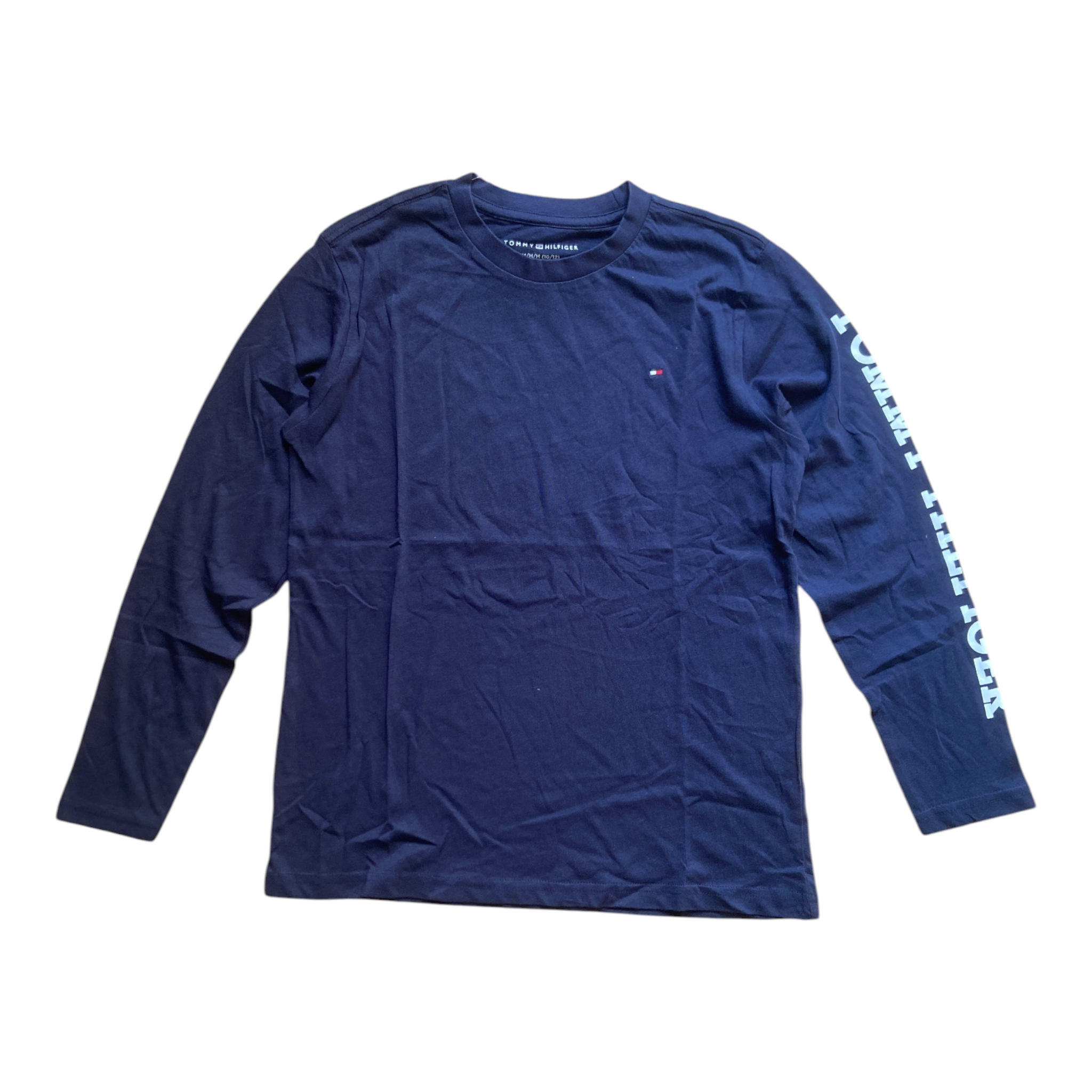 T-Shirt Enfant Manches Longues Tommy Logo – Haut Coton Confortable Style Casual