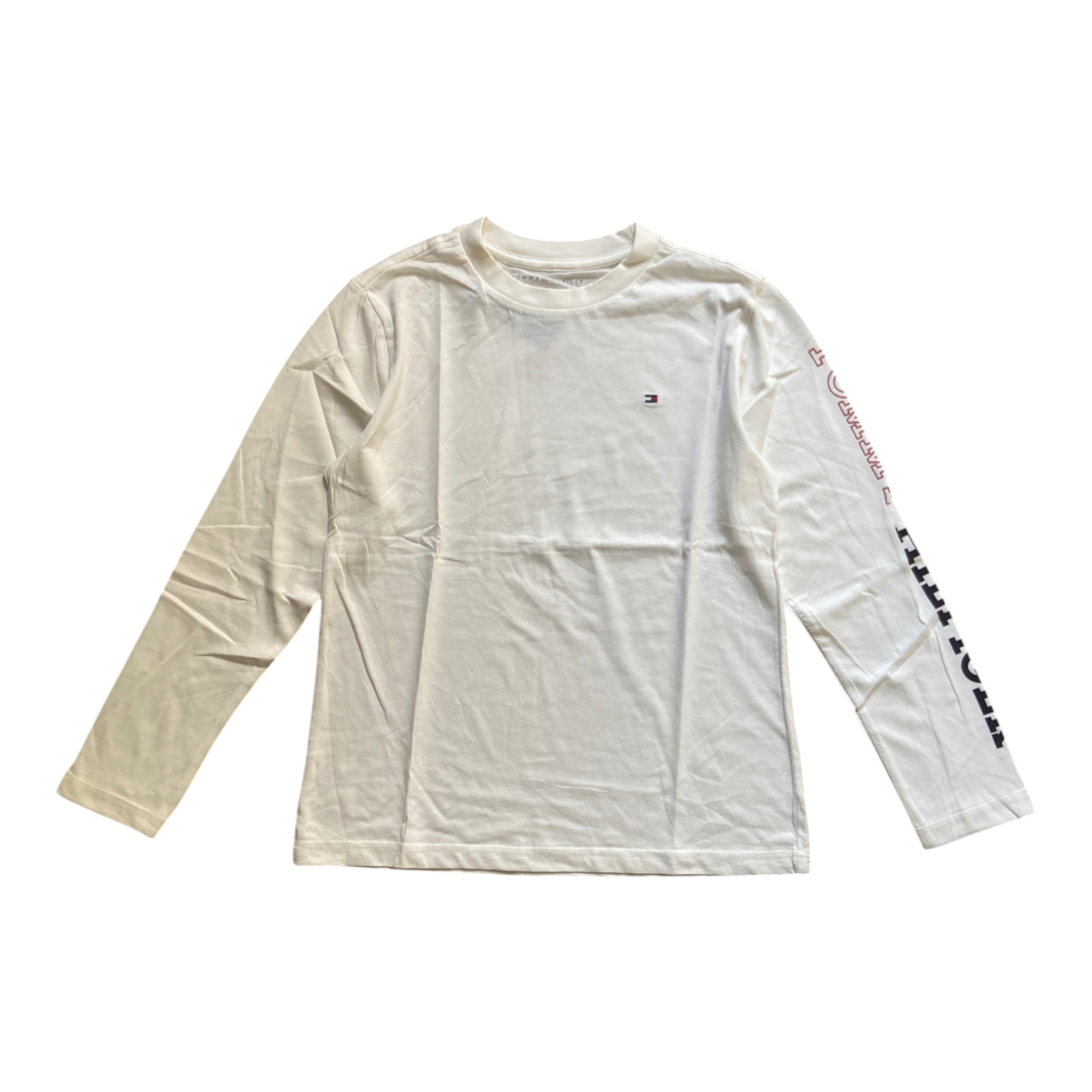 T-Shirt Enfant Manches Longues Tommy Logo – Haut Coton Confortable Style Casual